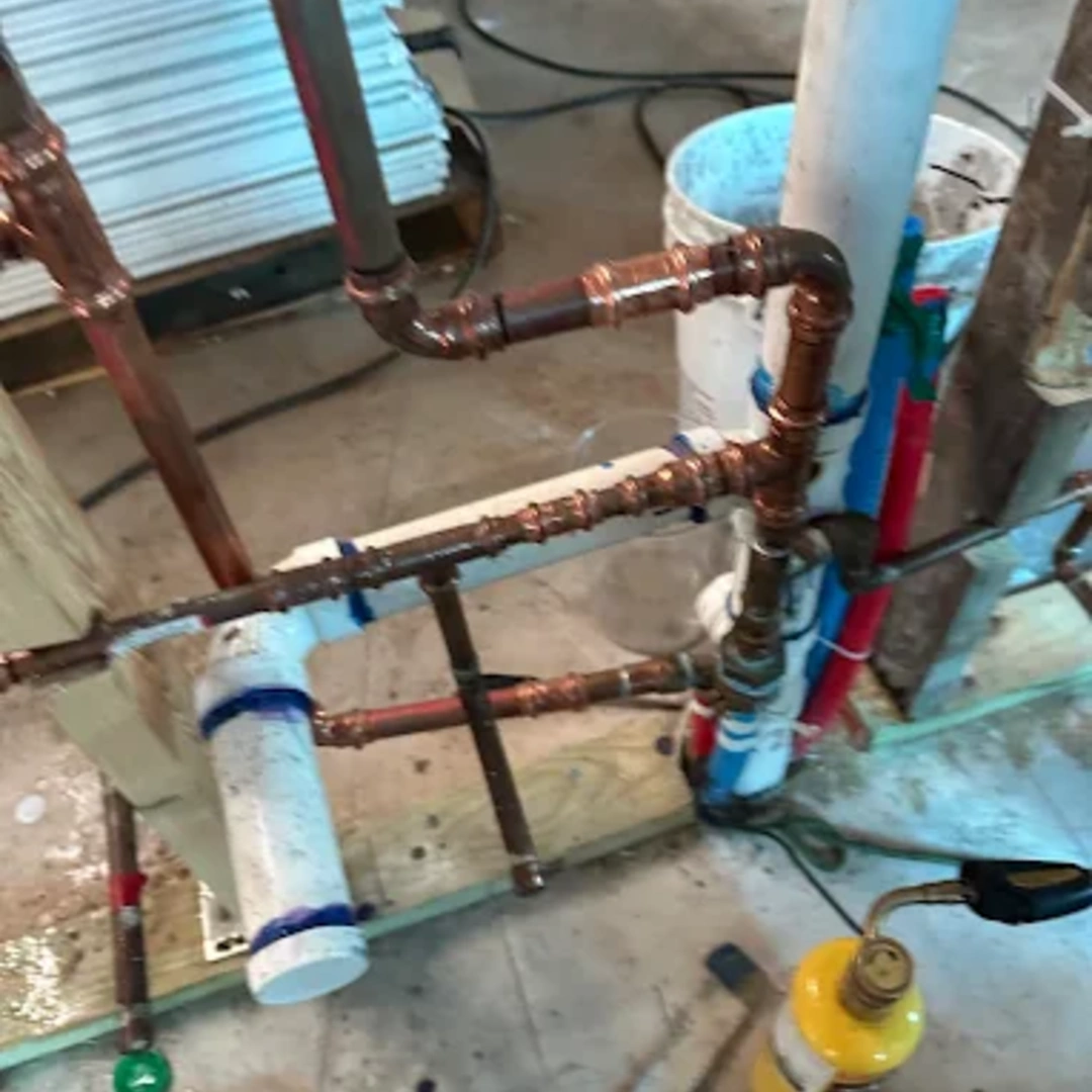 Copper and PVC Pipe Plumbing Installation Professional Plumbing Services