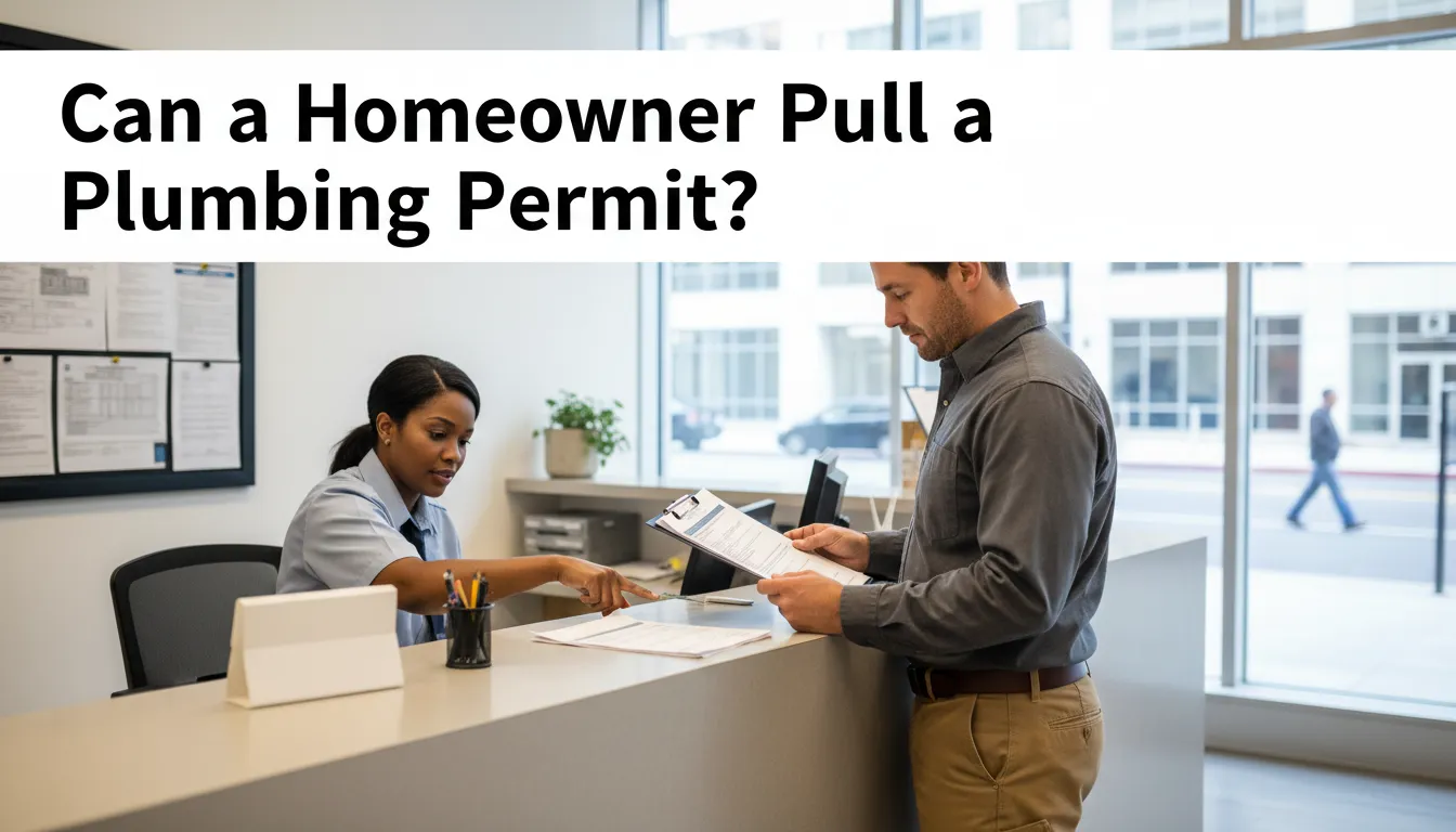 Can a handyman do plumbing: Comparing homeowner-pulled permits vs. licensed plumber permits.