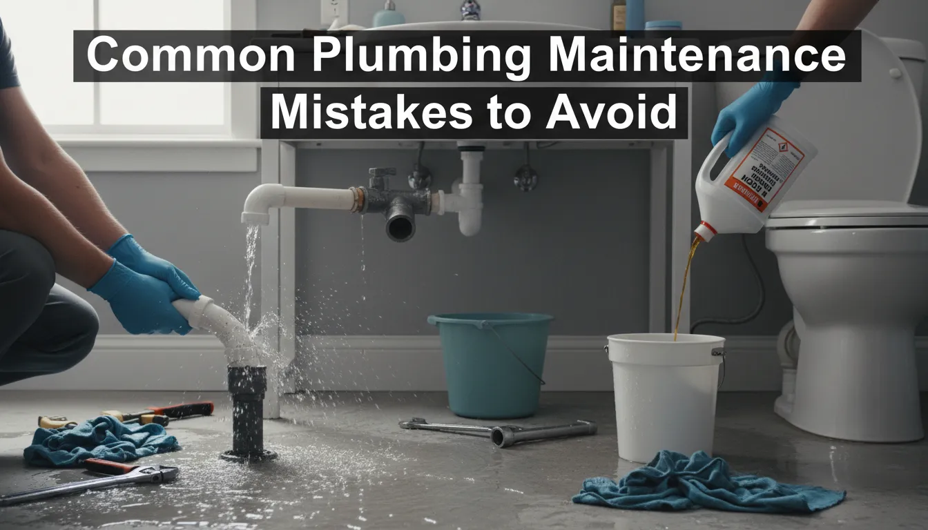 Plumbing maintenance mistakes that can lead to costly repairs and system damage.