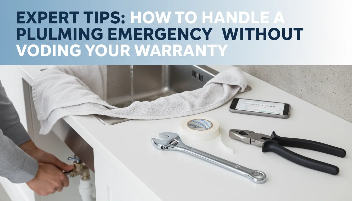 Expert tips for managing plumbing emergencies while preserving warranty coverage
