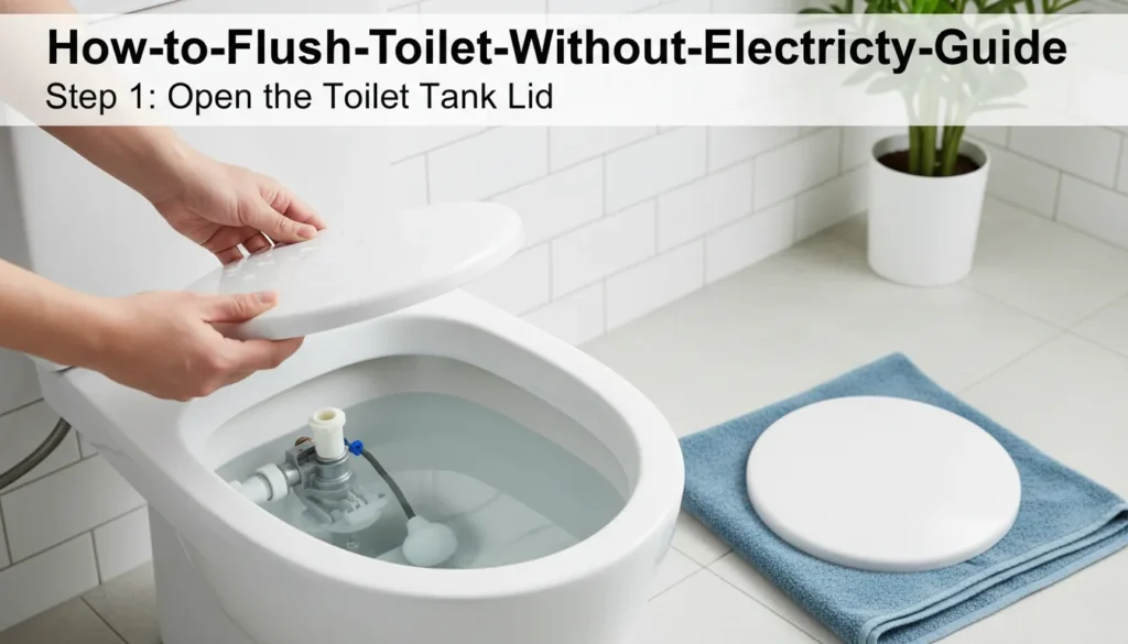 Does plumbing use electricity for toilets and manual flushing steps
