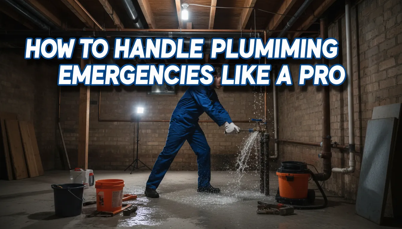 Steps to take in handling plumbing emergencies professionally and effectively.