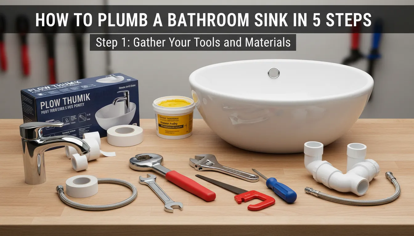 Step-by-step guide to plumbing a bathroom sink