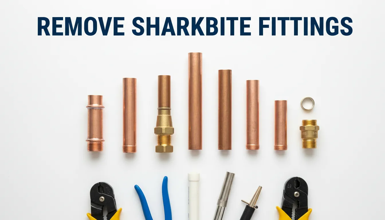 Step-by-step guide on removing SharkBite fittings from plumbing pipes