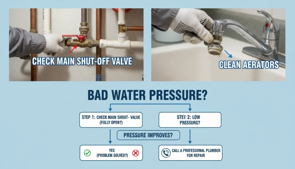 How to fix water pressure in your house quickly