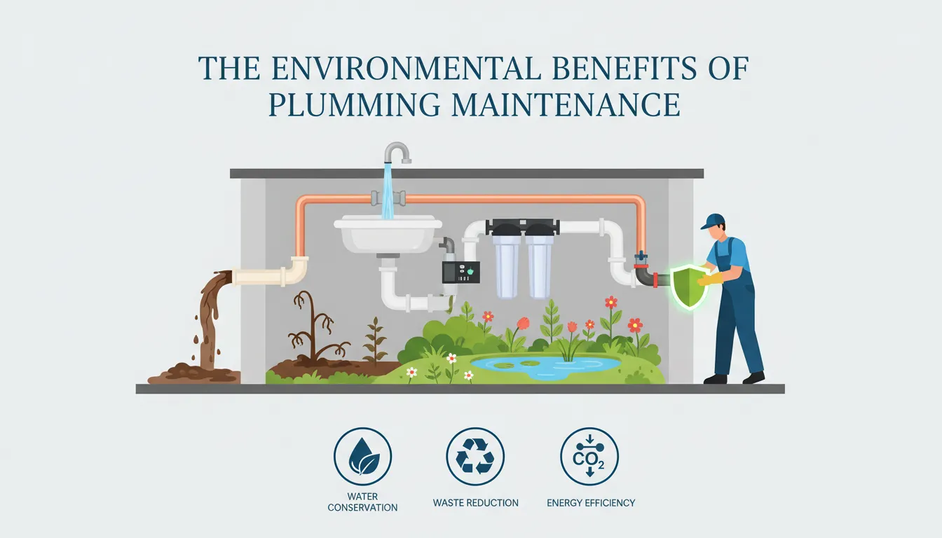 How regular plumbing maintenance helps conserve water and reduce environmental impact.