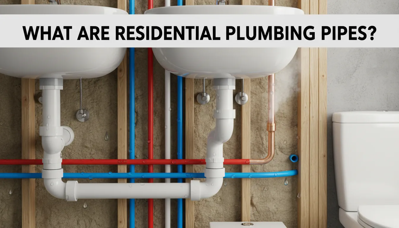 Understanding residential plumbing pipes and their purpose in home systems