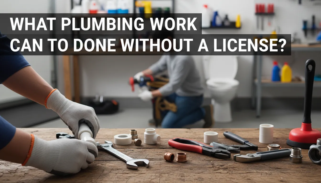 Can a handyman do plumbing: A guide to what plumbing work can be done without a license.
