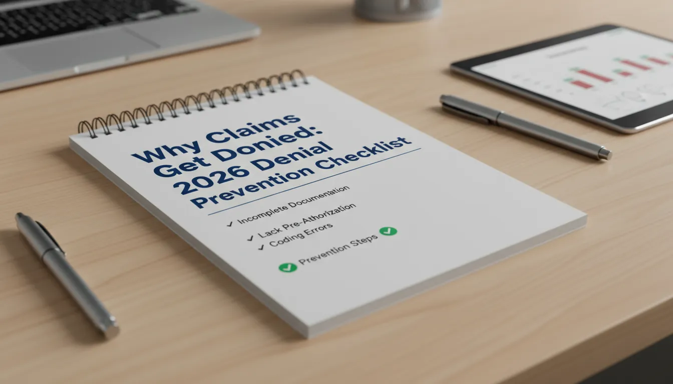 Checklist for preventing claim denials in 2026