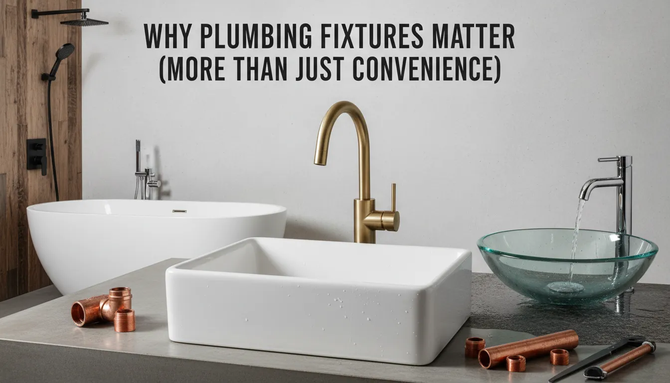 Why plumbing fixtures matter for hygiene, water efficiency, and daily functionality in a plumbing system