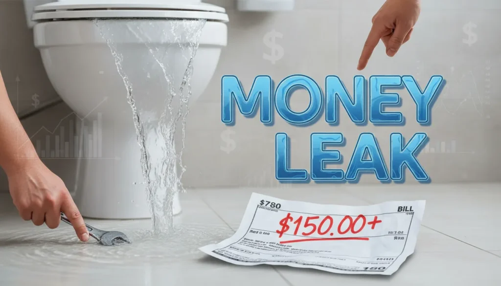 Plumber for Running Toilet - Financial cost of ignored water leaks