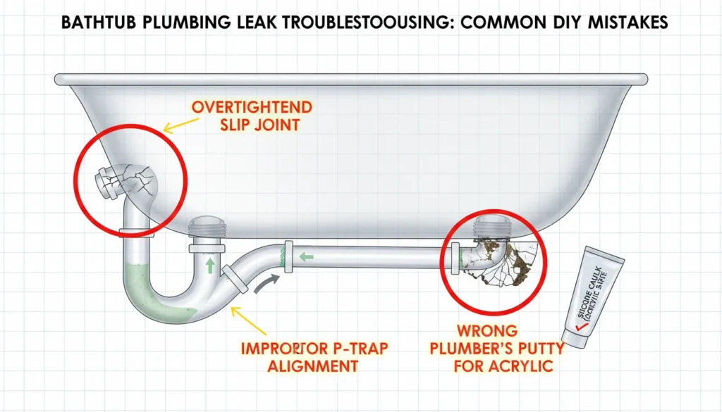 Common DIY Mistakes: Why Your Bathtub Drain Still Leaks