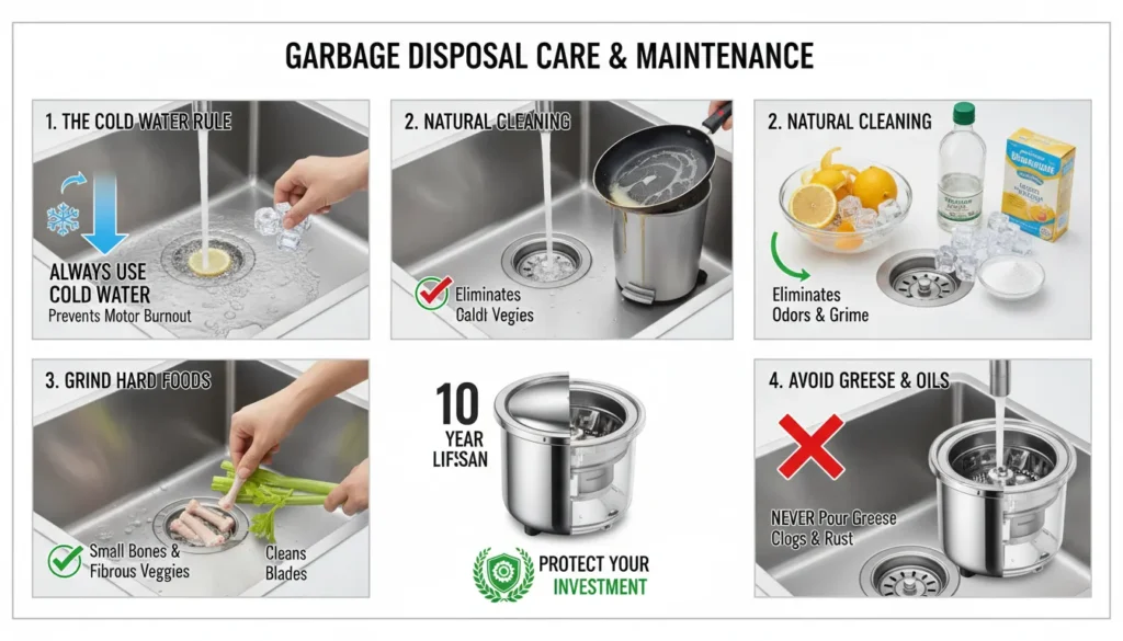 Expert maintenance tips to extend the life of the best garbage disposals using ice and citrus
