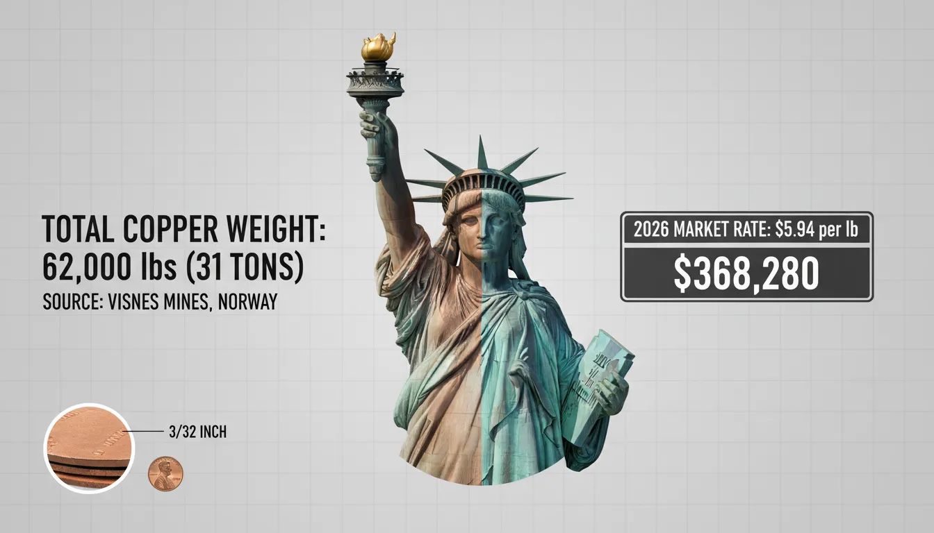 The 2026 Valuation: How Much is the Statue of Liberty Worth in Copper and Scrap?