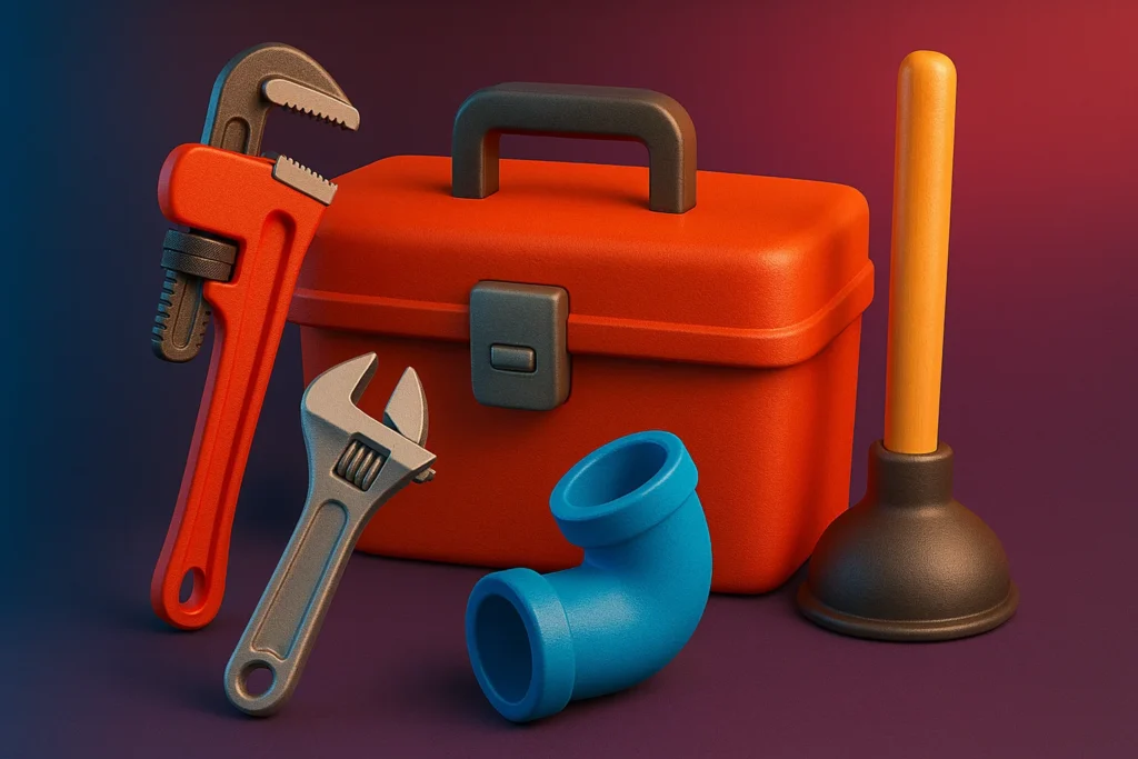 professional plumbing tools used for emergency and general plumbing services in Miami