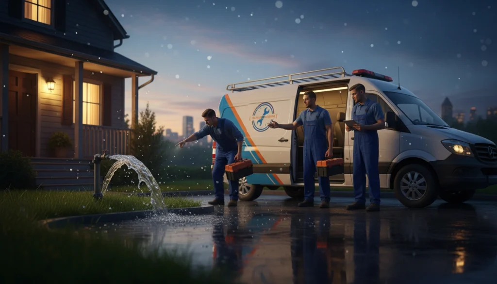 Professional plumber providing 24/7 day and night emergency plumbing services near you
