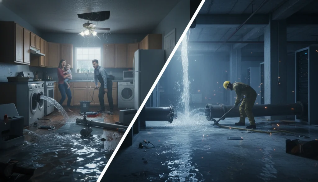 A professional plumber providing emergency plumbing repairs in both residential homes and commercial buildings.