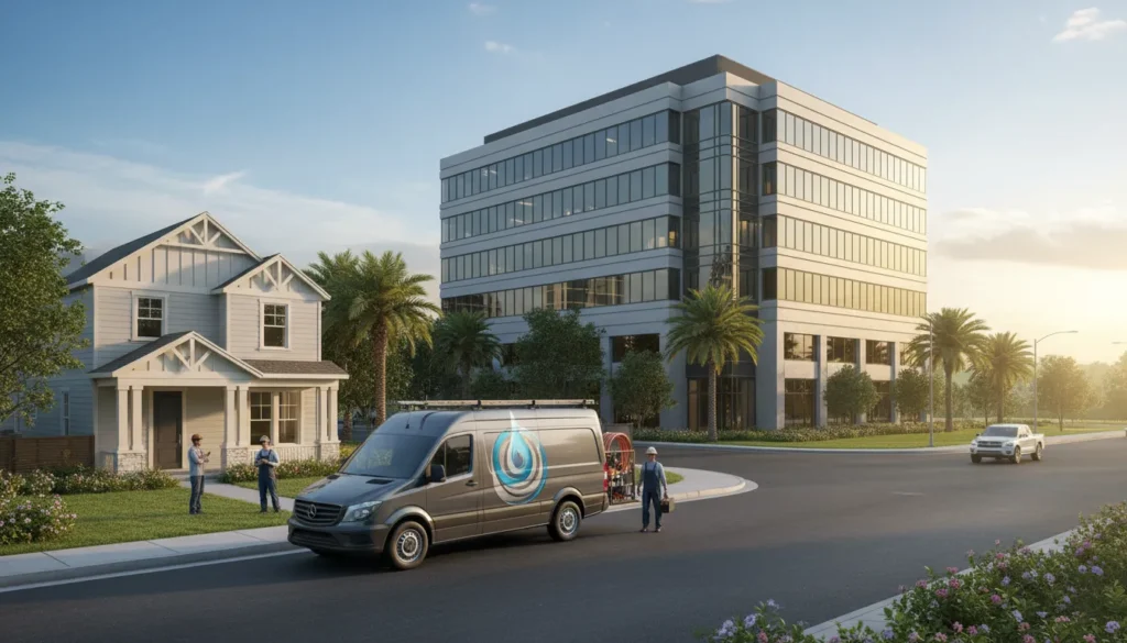 Residential and commercial licensed plumbing services provided by certified professional plumbers