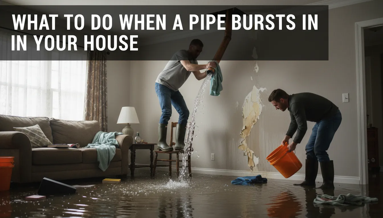 What to Do When a Pipe Bursts in Your House