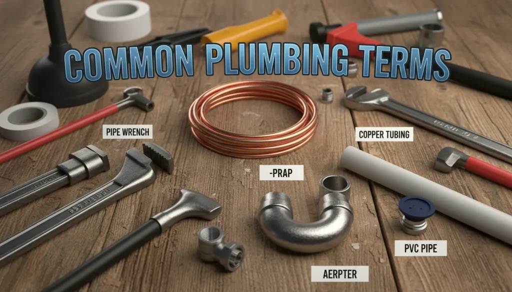 List of common plumbing terms used in the industry to describe various plumbing components and systems.
