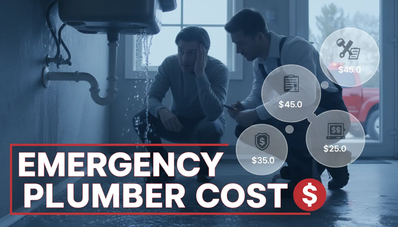 Emergency plumbing services cost in Florida, including burst pipes, leaks, and drain cleaning.