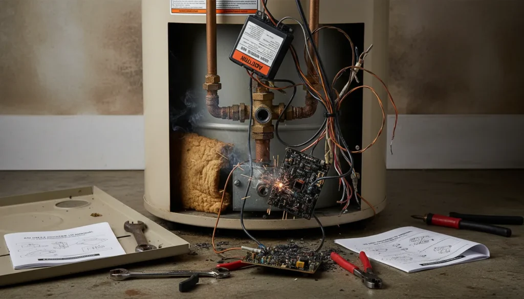 Does plumbing use electricity for gas water heaters and ignition