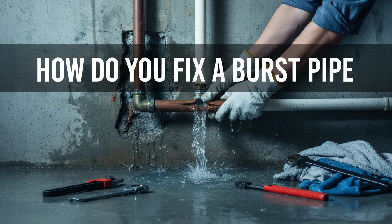 How Do You Fix a Burst Pipe to Stop Water Damage in Your Home