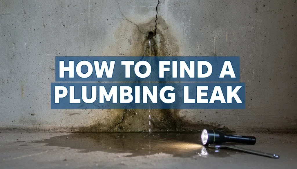 Plumber detecting a plumbing leak – How to Find a Plumbing Leak