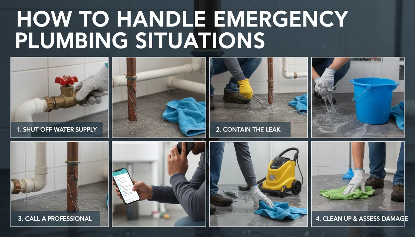 Quick and effective steps to handle plumbing emergencies before professional help arrives.