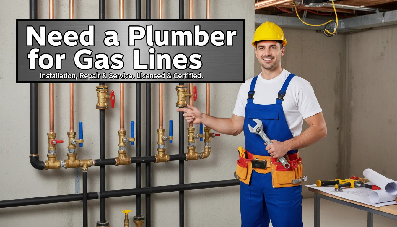 Professional plumber inspecting and repairing gas lines for safety.