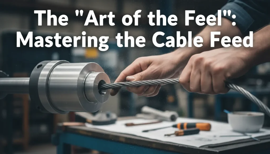 How-to-snake-plumbing: Mastering the technique of feeling the clog through the cable.