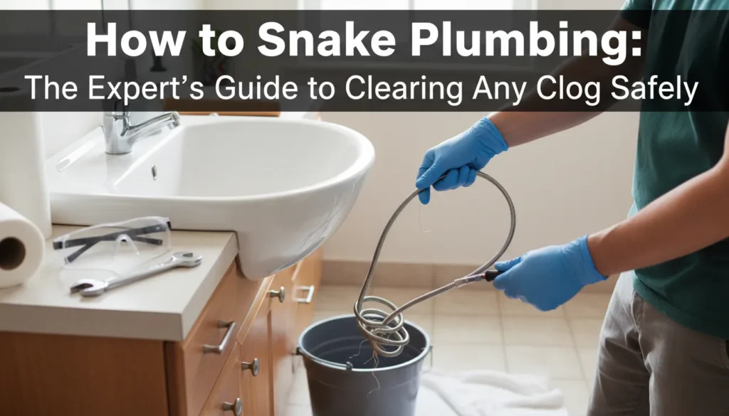 How-to-snake-plumbing: A professional step-by-step guide to clearing drain clogs safely.