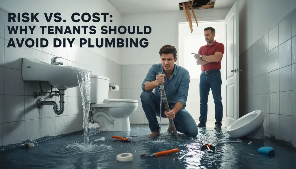 Who is responsible for plumbing repairs in a rental: Why tenants should avoid DIY fixes to prevent liability.