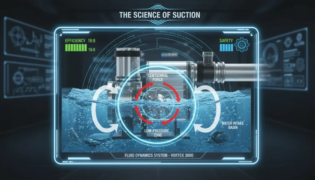 How Does a Submersible Sump Pump Work? Internal suction and motor diagram